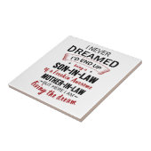 Ik heb er nooit van gedroomd dat ik 'Son-in-law Fr Tegeltje (Zijkant)