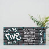 Ik heb er vijf op - 5e verjaardag ticket kaart (Staand voorkant)