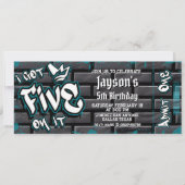 Ik heb er vijf op - 5e verjaardag ticket kaart (Voorkant)