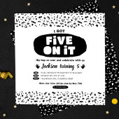 Ik heb er vijf op, 90s hippe hippe Birthday Old Sc Kaart