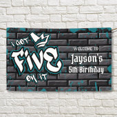 Ik heb er vijf op - Boy 5th Birthday Banner