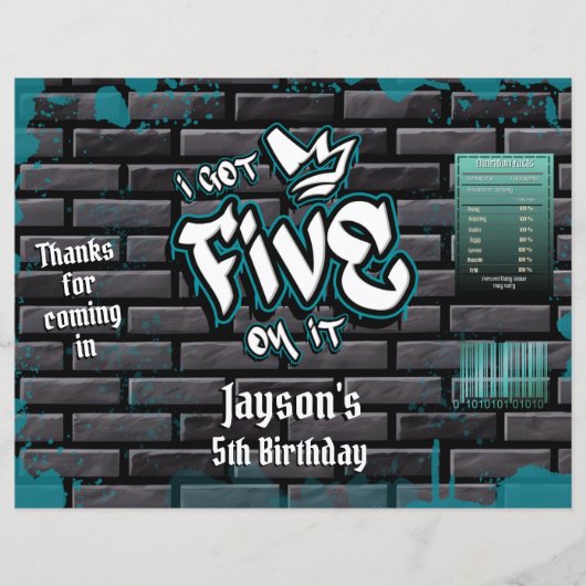 Ik heb er vijf op Chip Bag Wrapper (Voorkant)