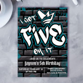Ik heb er vijf op - jongen 5e verjaardag kaart