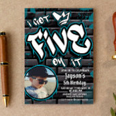 Ik heb er Vijf op - Jongen 5e Verjaardag met Afbee Kaart