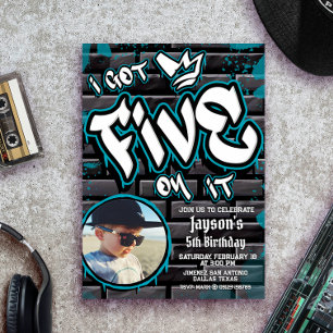 Ik heb er Vijf op - Jongen 5e Verjaardag met Afbee Kaart