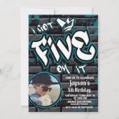 Ik heb er Vijf op - Jongen 5e Verjaardag met Afbee Kaart (Voorkant)