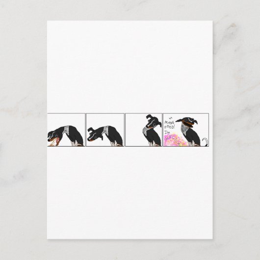 "Ik heb eten gemaakt" Briefkaart (Voorkant)