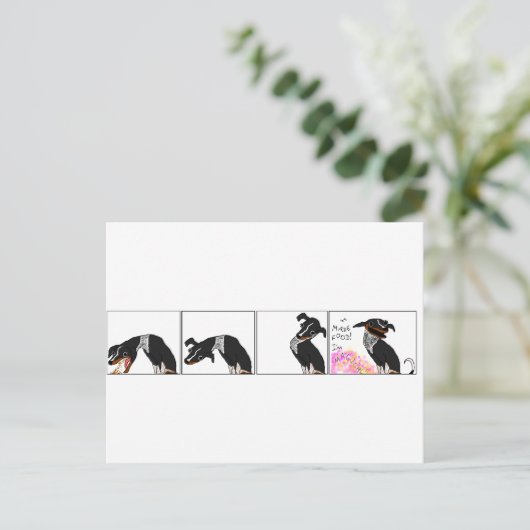 "Ik heb eten gemaakt" Briefkaart (Staand voorkant)