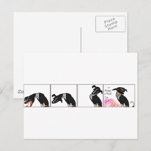 "Ik heb eten gemaakt" Briefkaart (Voorkant / Achterkant)