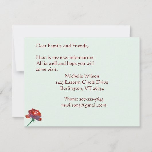 Ik heb Eucalyptus Elegant budget verplaatst Aankondiging (Achterkant)