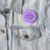 Ik heb fibromyalgie - knoop ronde button 5,7 cm (In situ)
