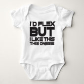 "Ik heb FLEX, MAAR..." - baby fitness Romper (Voorkant)