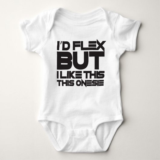 "Ik heb FLEX, MAAR..." - baby fitness Romper (Voorkant)