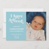 Ik heb Foto Boy Baby Birth Announounding behaald Aankondiging (Voorkant)