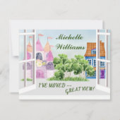 Ik heb Fun Waterverf City Budget Moving Aankondiging (Voorkant)