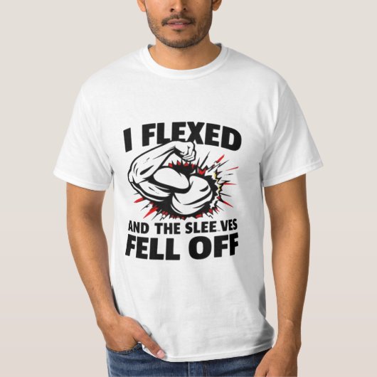 Ik heb gebogen en de Sleeves vielen uit - Funny Fi T-shirt (Voorkant)