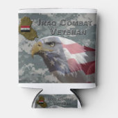 Ik heb gediend - Irag Combat Veteran Blikjeskoeler (Voorkant)