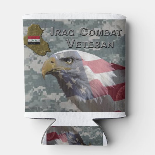 Ik heb gediend - Irag Combat Veteran Blikjeskoeler (Achterkant)