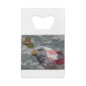 Ik heb gediend - Irag Combat Veteran Creditkaart Flessenopener (Achterkant)