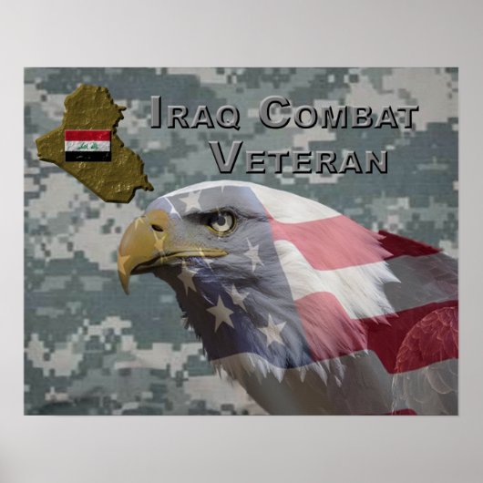 Ik heb gediend - Irak Combat Veteran Poster (Voorkant)