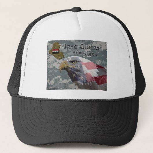 Ik heb gediend - Irak Combatveteraan Trucker Pet (Voorkant)