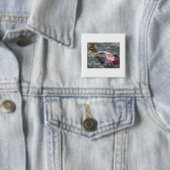 Ik heb gediend - Irakees gevechtsveteraan Vierkante Button 5,1 Cm (In situ)