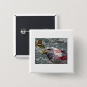 Ik heb gediend - Irakees gevechtsveteraan Vierkante Button 5,1 Cm (Voorkant /achterkant)