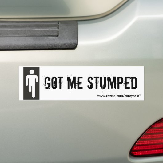 Ik heb gedumpt bumpersticker (Op auto)