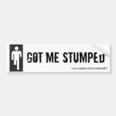 Ik heb gedumpt bumpersticker (Voorkant)