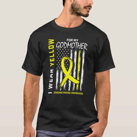 Ik heb geel Draag voor mijn moeder Endometriosis A T-shirt (Voorkant)