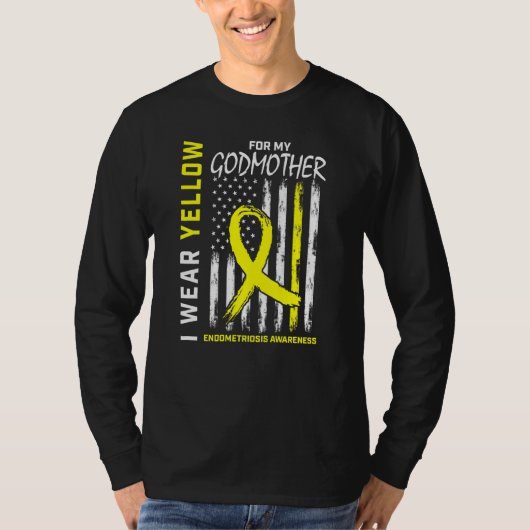 Ik heb geel Draag voor mijn moeder Endometriosis A T-shirt (Voorkant)