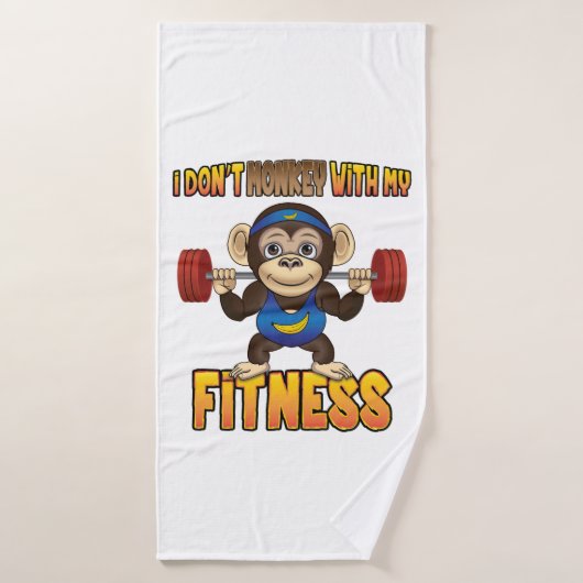 Ik heb geen aap met mijn fitness - handdoekset bad handdoek (Badhanddoek)