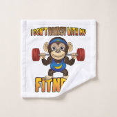 Ik heb geen aap met mijn fitness - handdoekset bad handdoek (Wasdoekje)