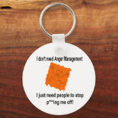 Ik heb geen Anger Management (Red) nodig Sleutelhanger (Voorkant)