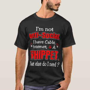 Ik heb geen antisociaal T-shirt en internet.