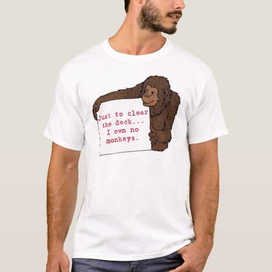 Ik heb geen apen t-shirt (Voorkant)