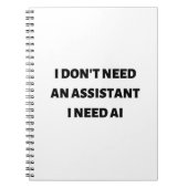 Ik heb geen assistent nodig, ik heb AI nodig Notitieboek (Voorkant)