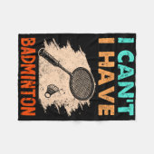 Ik heb geen badminton racket shuttle fleece deken (Voorkant (Horizontaal))