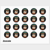 Ik heb geen badminton racket shuttle ronde sticker (Vel)