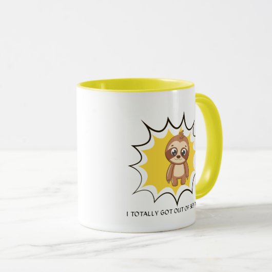 Ik heb geen 'Bed Funny Quote'. | Aangepaste klare Mok (Voorkant rechts)