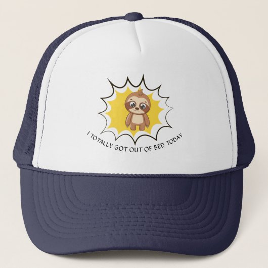 Ik heb geen 'Bed Funny Quote'. | Aangepaste klare Trucker Pet (Voorkant)