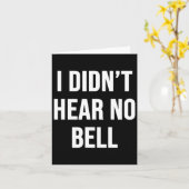 Ik heb geen Bell gehoord Kaart (Gele Bloem)