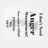 Ik heb geen beter beheer nodig. fleece deken (Voorkant (Horizontaal))