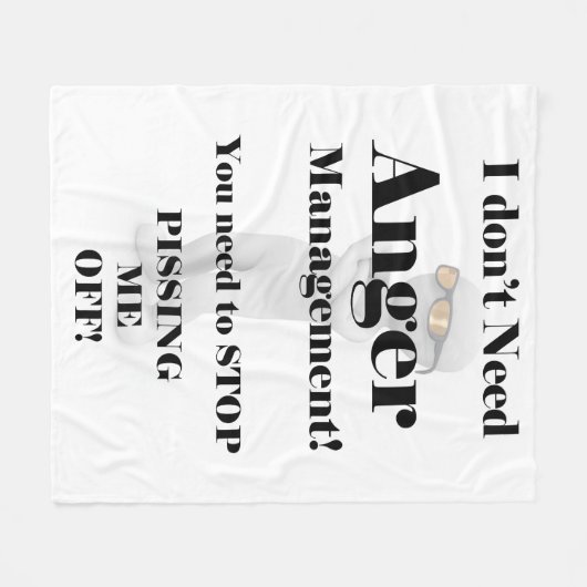 Ik heb geen beter beheer nodig. fleece deken (Voorkant (Horizontaal))