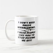 Ik heb geen beter beheer nodig koffiemok (Links)