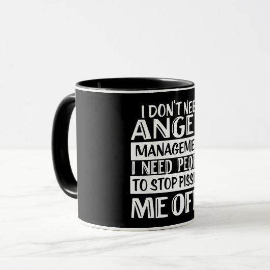 Ik heb geen beter beheer nodig mok (Voorkant links)