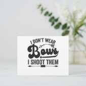 Ik heb geen bogen Draag die ik heb neergeschoten.. Aankondigingskaart (Staand voorkant)