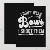 Ik heb geen bogen Draag die ik heb neergeschoten.. Feestdagenkaart (Voorkant / Achterkant)