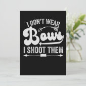 Ik heb geen bogen Draag die ik heb neergeschoten.. Feestdagenkaart (Staand voorkant)
