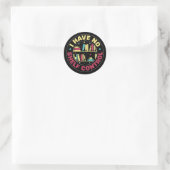 Ik heb geen controle over de plank ronde sticker (Tas)